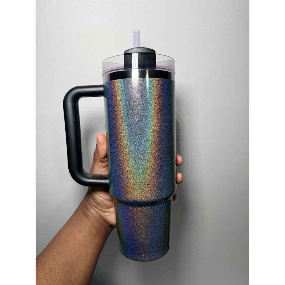 Stanley APAC Exclusive Overseas MIDNIGHT GLITZ 30oz Quencher Tumbler BNWT - Picture 4 of 6